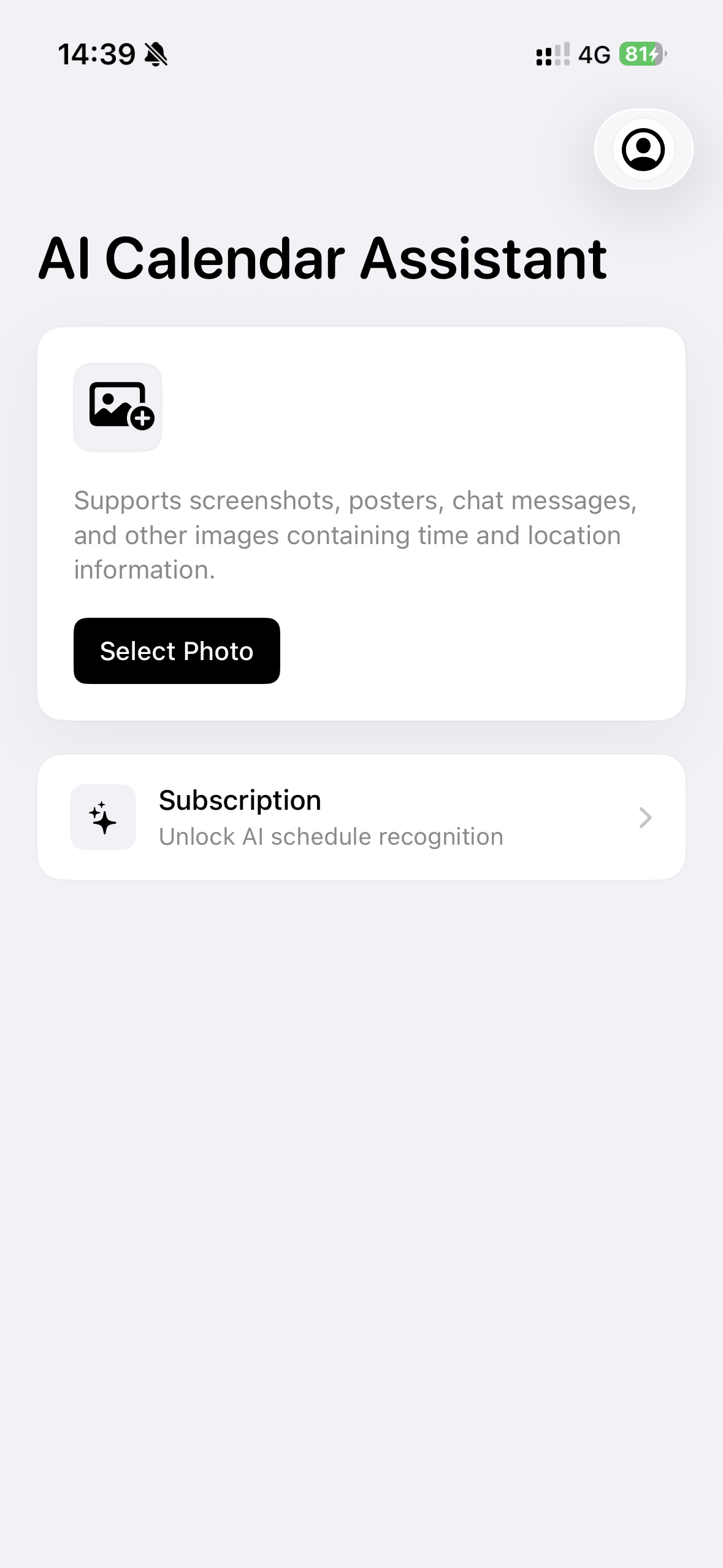 CalendarAssistant screenshot to calendar event preview